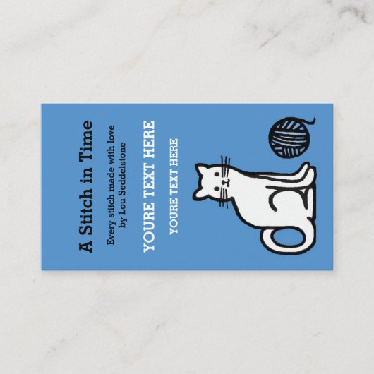 Tag / Garn / Crochet / Strick Cat (Vorderseite)