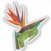 Tag Gecko am Bird of Paradise Aufkleber (Vorderseite)