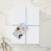 Tag-Geschenke-Etikett von Donut valentine Geschenkanhänger (Mit Garn)