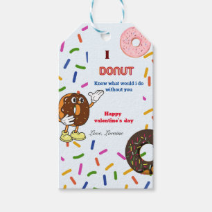 Tag-Geschenke-Etikett von Donut valentine Geschenkanhänger
