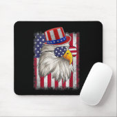 Tag Glück 4. Juli Design Vintage Flagge Mousepad (Mit Mouse)