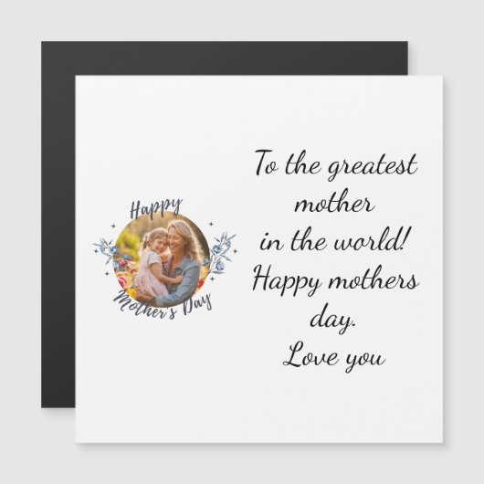 Tag glücklicher Mütter Magnetkarte (Vorne/Hinten)