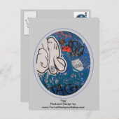 "Tag" Graffiti Postkarte (Vorne/Hinten)