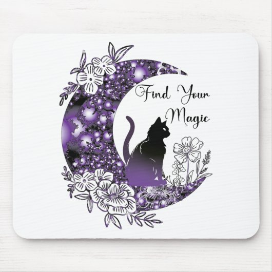 Tag Grafischer Mystischer Himmelsmond Mousepad (Vorne)