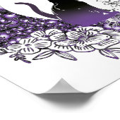 Tag Grafischer Mystischer Himmelsmond Poster (Ecke)