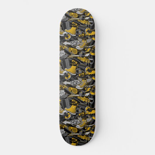 Tag Grafitti Gemustert Skateboard (Vorderseite)