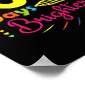 Tag hell - 100 Tage Schullehrer Student Poster (Ecke)