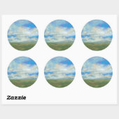 Tag I Runder Aufkleber (Blatt)