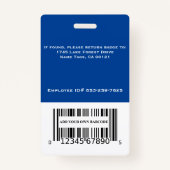 Tag-ID-Abzeichen Tag-Abzeichen Ausweis (Rückseite)