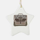 Tag im Büro Keramikornament (Rechts)