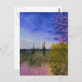 Tag in der Wüstenlandschaft Arizona Außenbereich Postkarte (Vorne/Hinten)
