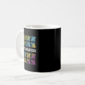 Tag intelligenter Schulfeier 100 Schultage Kaffeetasse (Vorderseite Links)