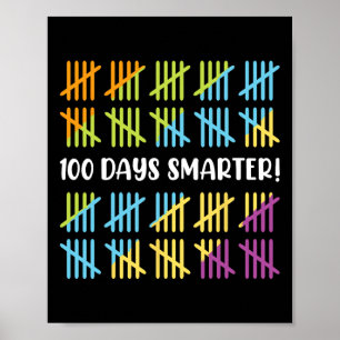 Tag intelligenter Schulfeier 100 Schultage Poster