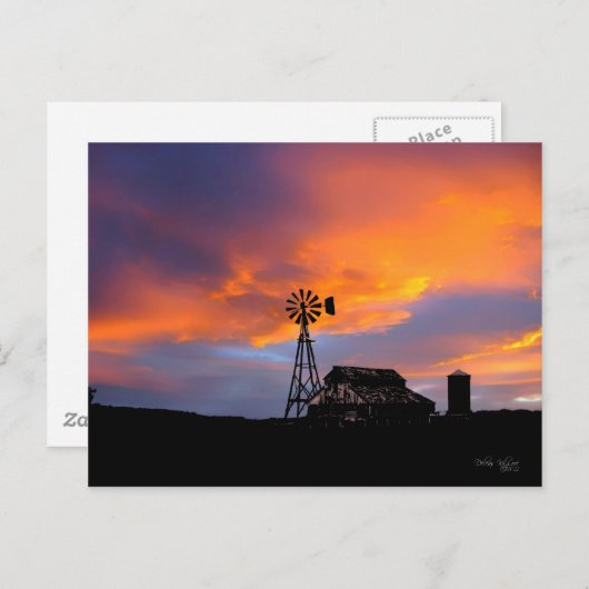 Tag ist getan postkarte (Vorne/Hinten)