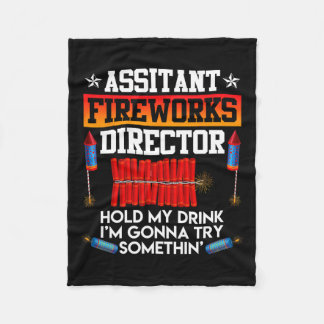 Tag Istant Fireworks Director Usa Party Fan Fleecedecke