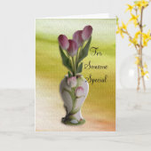 Tag-Jemand der Mutter speziell Karte (Gelbe Blume)