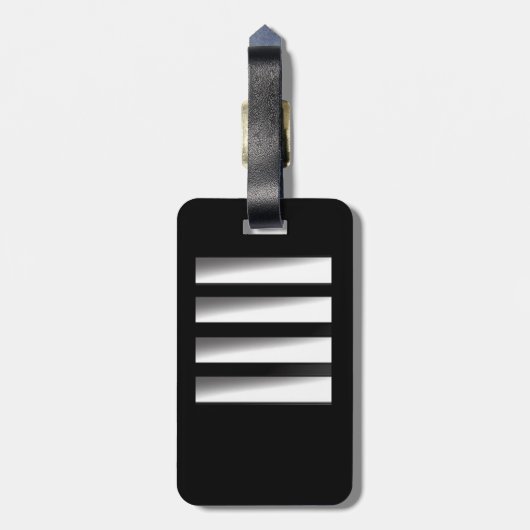 Tag - Kapitän - Gold Streifen Gepäckanhänger (Rückseite vertikal)