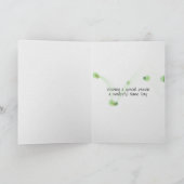 Tag Katze am Tag auf dem Fahrrad Karte (Innenseite)