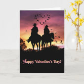 Tag Land-Westernder glückliche Valentines Karte (Gelbe Blume)