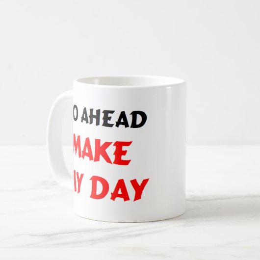 Tag machen kaffeetasse (Vorderseite Links)