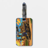 Tag Magenta Bold, Karussell Gepäckanhänger (Rückseite vertikal)