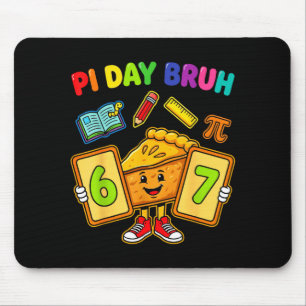 Tag Mann lustig 6 7 Kuchen Mathelehrer Kinder  Mousepad
