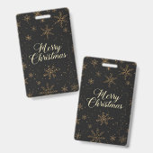 Tag-Merry Christmas Ausweis (Vorder- & Rückseite)