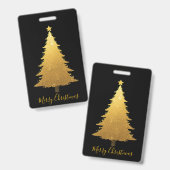 Tag-Merry Christmas Ausweis (Vorder- & Rückseite)