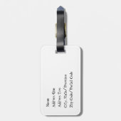 Tag mit dem Gepäck Gepäckanhänger (Rückseite vertikal)