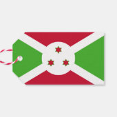 Tag mit der Flagge Burundis Geschenkanhänger (Rückseite Horizontal)