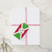 Tag mit der Flagge Burundis Geschenkanhänger (Mit Garn)