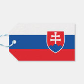 Tag mit Flagge der Slowakei Geschenkanhänger (Rückseite Horizontal)