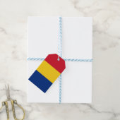 Tag mit Flagge Rumäniens Geschenkanhänger (Mit Garn)