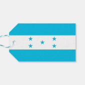 Tag mit Flagge von Honduras Geschenkanhänger (Rückseite Horizontal)