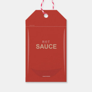 Tag mit individualisiertem Red Hot Sauce Packet Geschenkanhänger