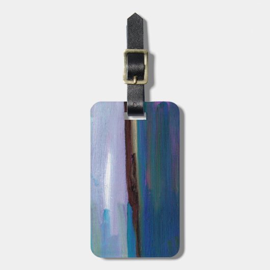 Tag mit langen Sands Gepäckanhänger (Vorderseite vertikal)