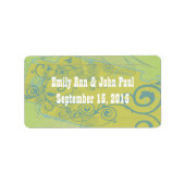 Tag mit Punkten Save the Date wirbeln Adressaufkleber (Vorne)