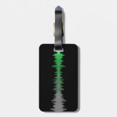 Tag mit Schallwelle Gepäckanhänger (Rückseite vertikal)