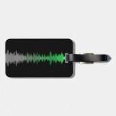 Tag mit Schallwelle Gepäckanhänger (Rückseite horizontal)