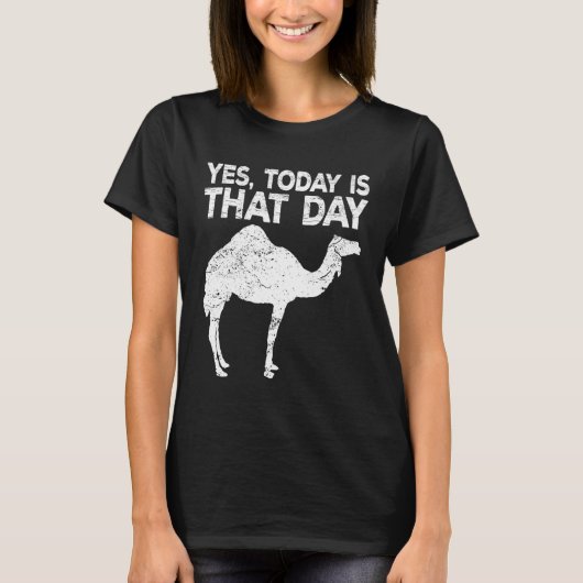 Tag Mittwoch Kamelid Office Meme Jokeidea T-Shirt (Vorderseite)