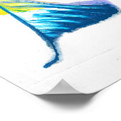 Tag neben 2 Feathered Abstrakt Poster Print (Ecke)