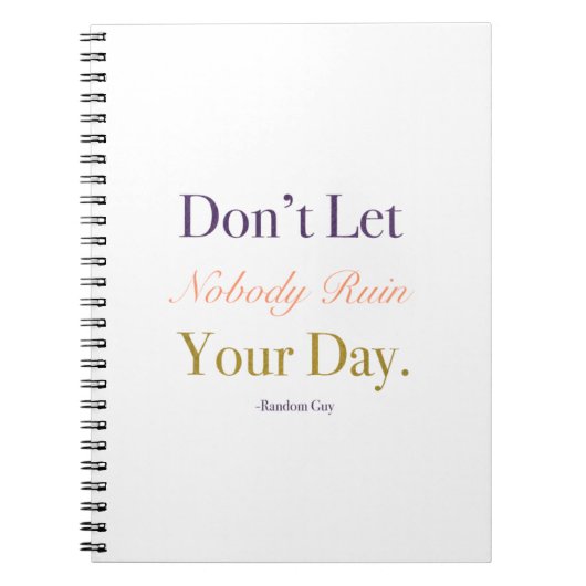 Tag-Notizbuch-Goldakzent Notizblock (Vorderseite)