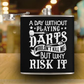Tag ohne Darts Sarcastic Flask 6 oz. Flachmann