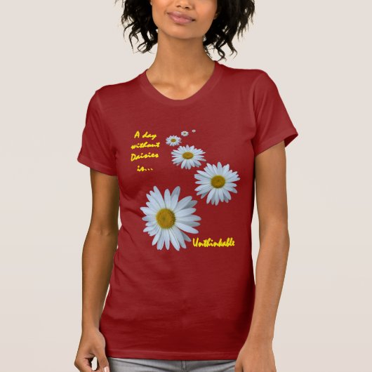 Tag ohne die Gänseblümchen - undenkbar T-Shirt (Vorderseite)