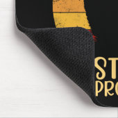 Tag ohne Probllama Silhouette Lehrer Student Gradu Mousepad (Ecke)