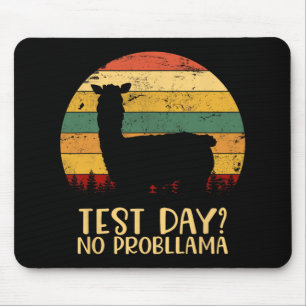 Tag ohne Probllama Silhouette Lehrer Student Gradu Mousepad