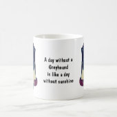 Tag ohne Windhund Niedlich Kaffeetasse (Mittel)