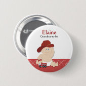 TAG-Personalisierter Button für Baby Fire Fighter (Vorne & Hinten)