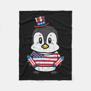 Tag Pinguin 4. Juli Amerika Kleinkinder Kinder Kin Fleecedecke