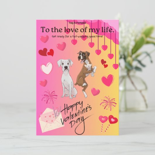 Tag & Pompeji Begrüßungskarte Feiertagskarte (Stehend Vorderseite)